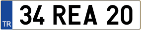 Trailer License Plate